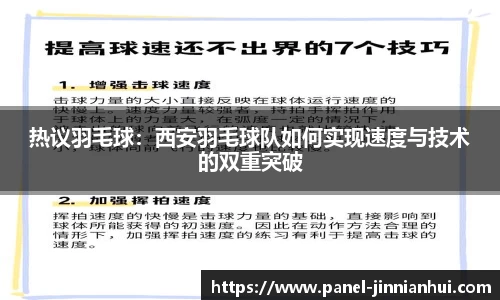 热议羽毛球：西安羽毛球队如何实现速度与技术的双重突破